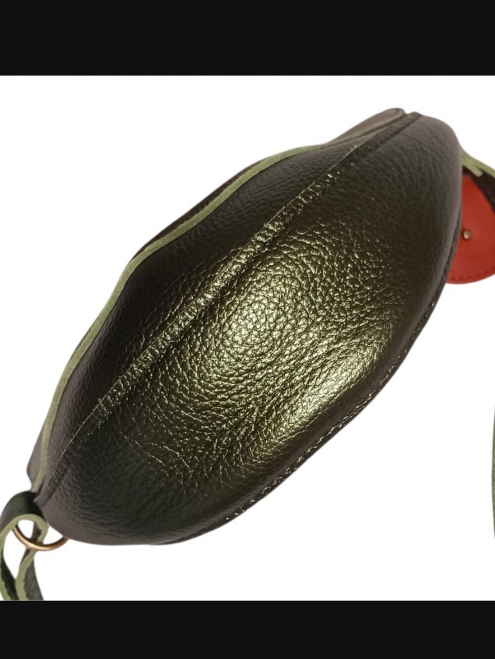 Portland Leather Koala Sling Bag Greench & Mockingbird Pouch - Picture 8 of 16